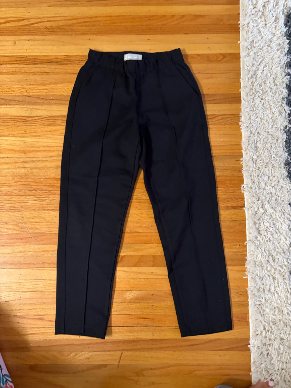 Everlane Navy Women's Tapered Crease Trousers